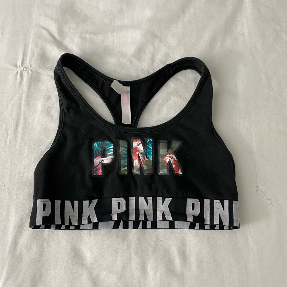 Victoria’s Secret PINK black Sport Bra - Picture 1 of 3